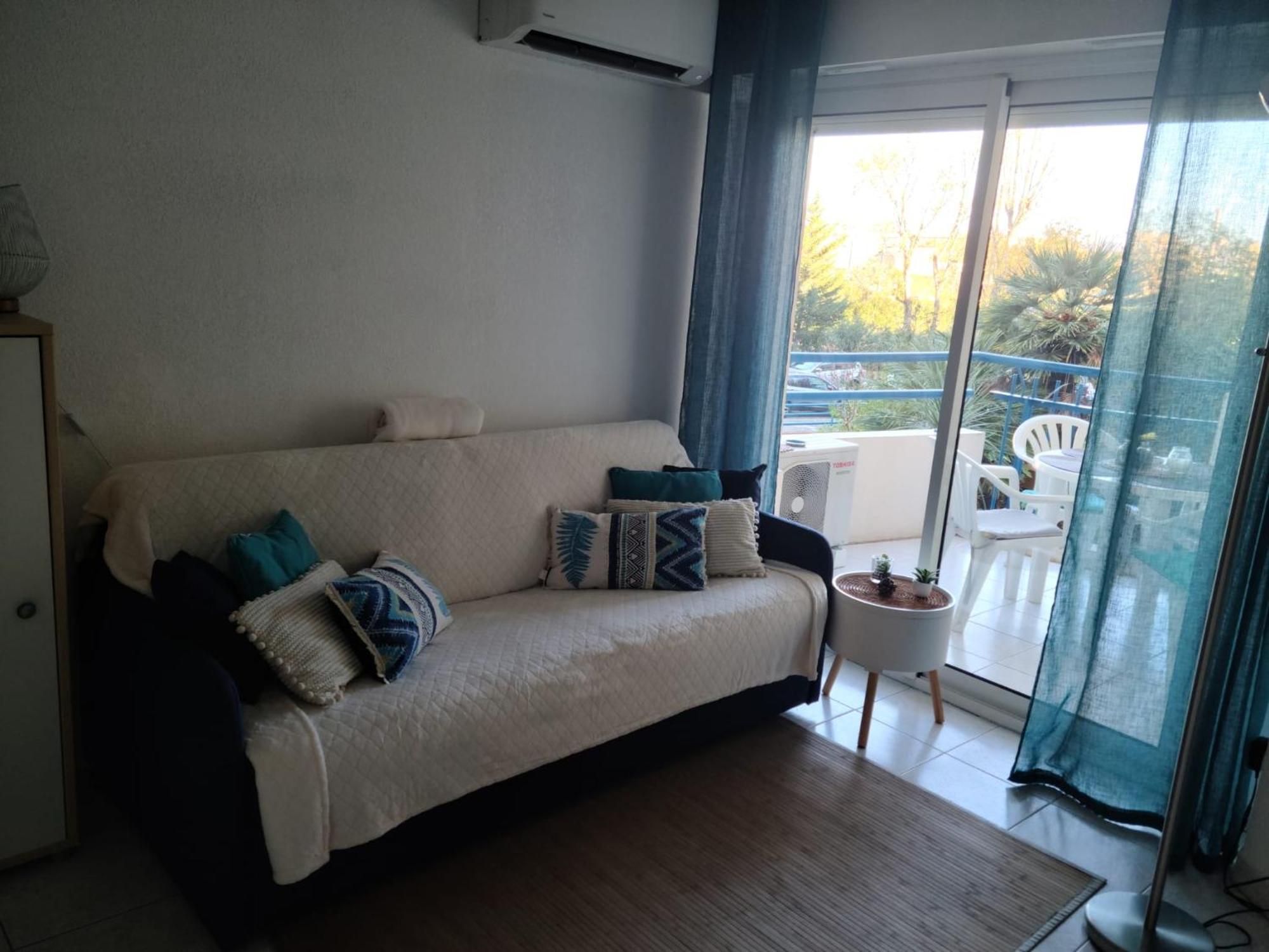 T2 climatisé à 5 minutes à pied de la plage avec parking, piscine et wifi Fréjus Exterior foto